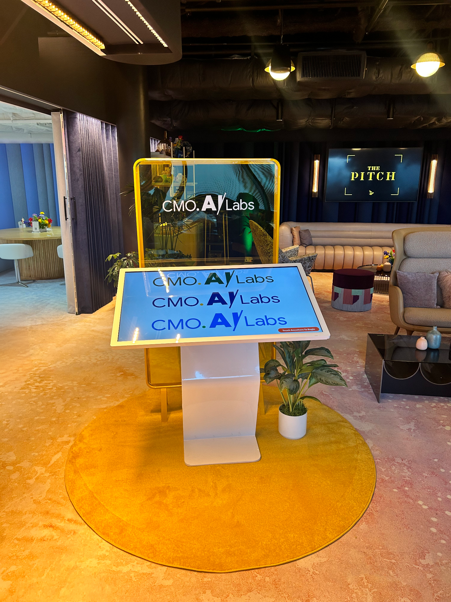 Touch table kiosk example